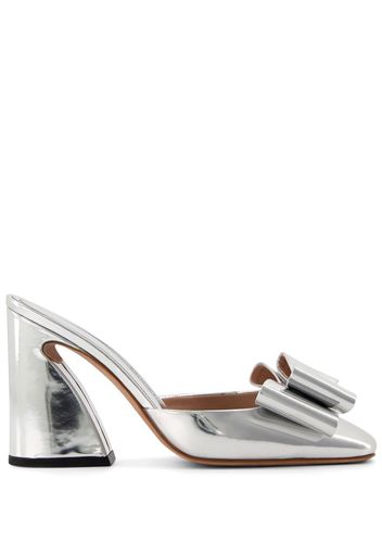 Giambattista Valli Pop-Bow Mules 100mm - Silber