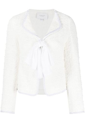 Giambattista Valli tweed braided-trim jacket - Weiß