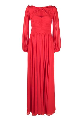 Giambattista Valli cut-out silk-georgette gown - Rot