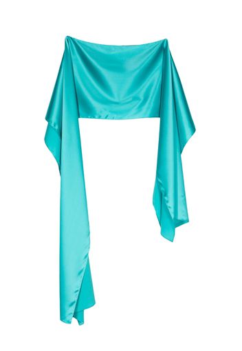 Gianluca Capannolo Olga satin-finish scarf - Blau