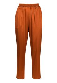 Gianluca Capannolo Mila cropped satin trousers - Orange