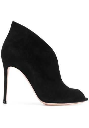 Gianvito Rossi 'Vamp' Peeptoe-Stiefeletten - Schwarz