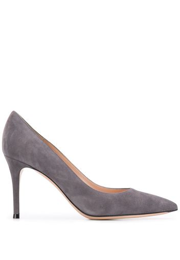 Gianvito Rossi Pumps mit spitzer Kappe, 90mm - Grau