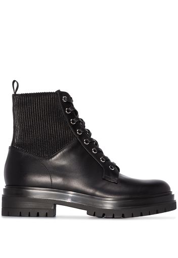 Gianvito Rossi GIANVITO MARTIS 20 LTHR CMBT BOOT - Schwarz