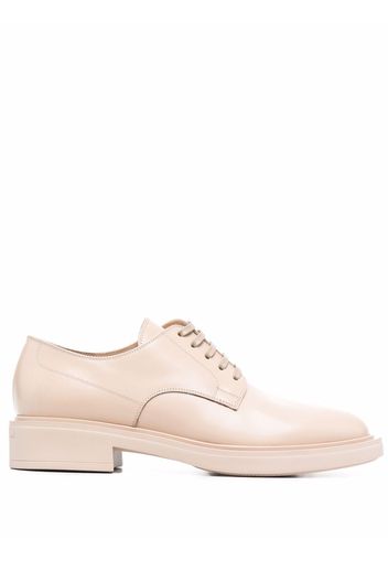 Gianvito Rossi Oxford-Schuhe aus Leder - Nude