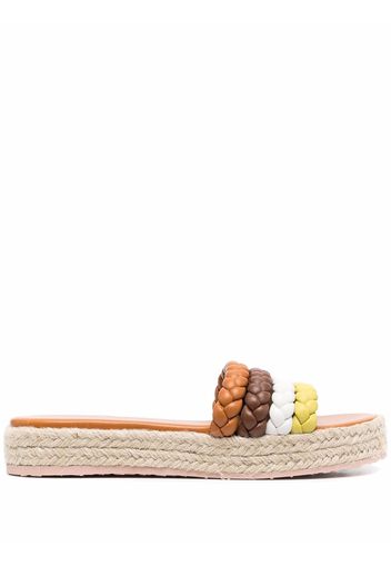 Gianvito Rossi braided-strap sandals - Braun