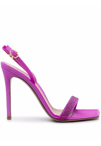 Gianvito Rossi rhinestone leather sandals - Rosa