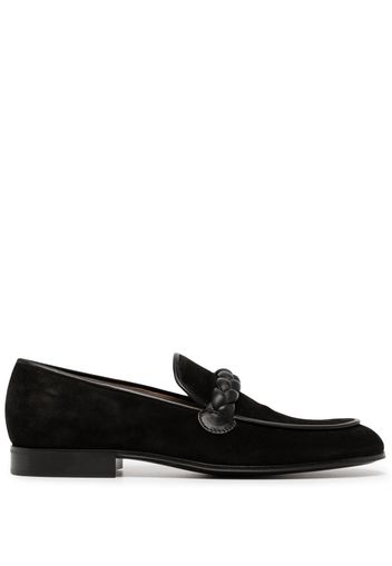 Gianvito Rossi Massimo Loafer auf Wildleder - Schwarz