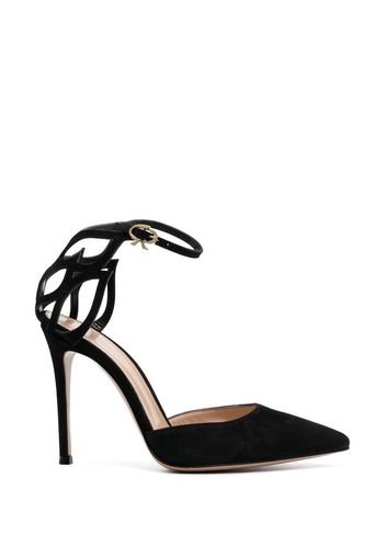 Gianvito Rossi Pumps mit spitzer Kappe 110mm - Schwarz