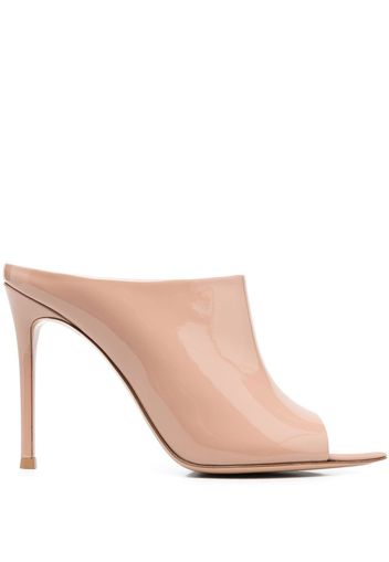 Gianvito Rossi Nova 105mm mules - Nude