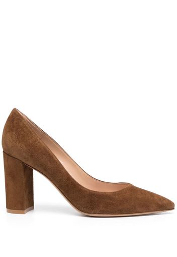 Gianvito Rossi Pumps mit spitzer Kappe 80mm - Braun