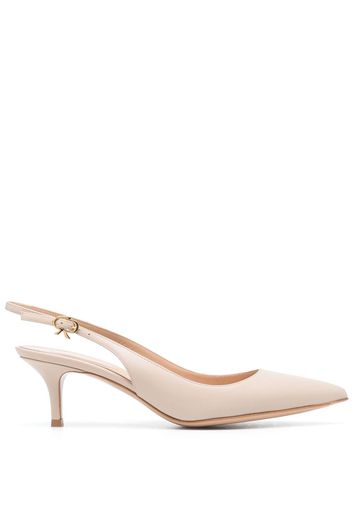 Gianvito Rossi Ribbon Sling 55mm pumps - Nude