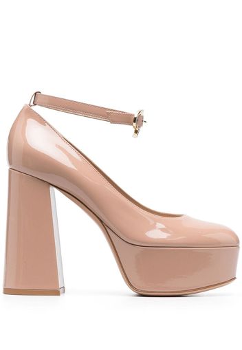 Gianvito Rossi high-shine finish 120mm pumps - Rosa