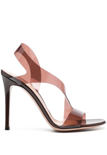 Gianvito Rossi Transparente Sandalen 120mm - Braun