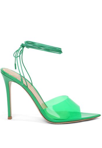 Gianvito Rossi Exclusive Skye 105mm tie-fastening pumps - Grün