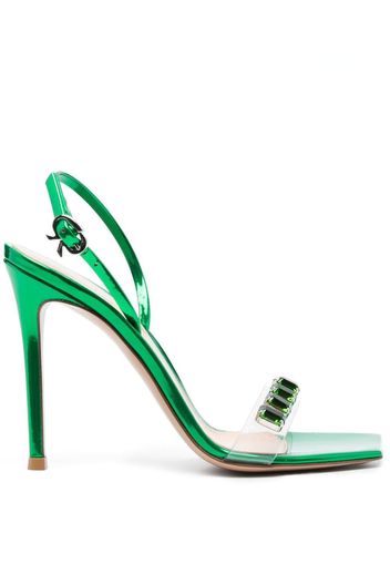 Gianvito Rossi Ribbon Candy 105mm sandals - Grün