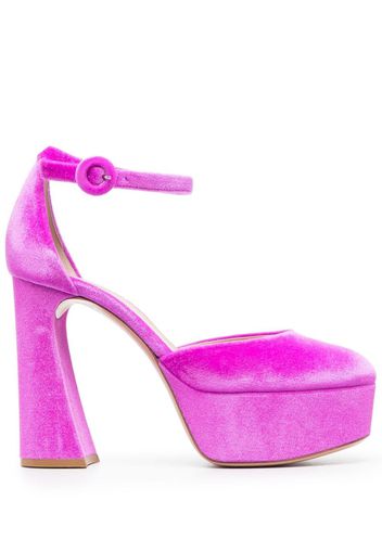 Gianvito Rossi Pumps aus Wildleder 120mm - Rosa