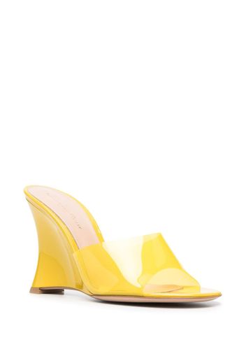 Gianvito Rossi Futura 95mm wedge mules - Gelb