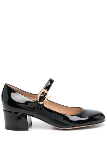 Gianvito Rossi Mary Ribbon Mary Janes 45mm - Schwarz