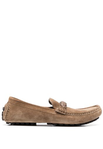 Gianvito Rossi Monza suede loafers - Braun