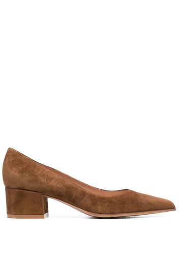 Gianvito Rossi Piper 40mm suede pumps - Braun