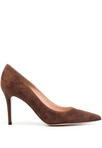 Gianvito Rossi Gianvito 85mm suede pumps - Braun