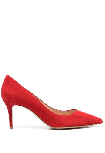 Gianvito Rossi 70mm pointed-toe pumps - Rot