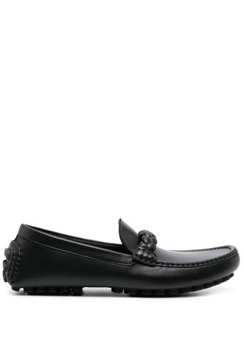 Gianvito Rossi Massimo Loafer mit Flechtdetail - Schwarz