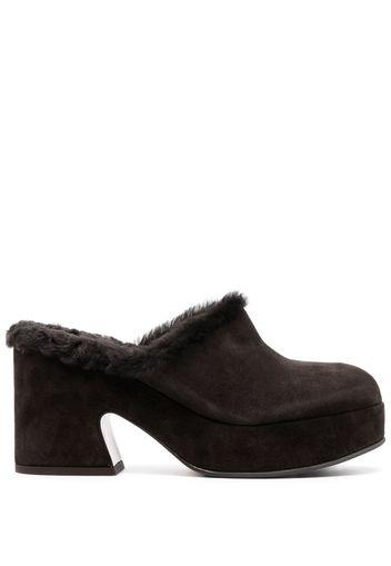 Gianvito Rossi Mules aus Wildleder 85mm - Braun