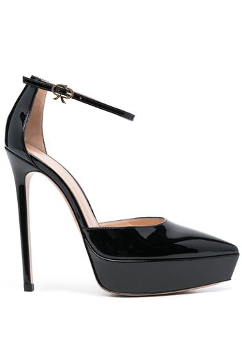 Gianvito Rossi Kasia 105mm patent-leather pumps - Schwarz