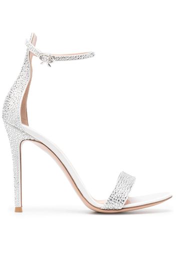 Gianvito Rossi crystal-embellished 110mm sandals - Weiß