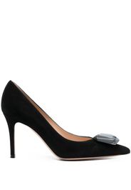 Gianvito Rossi Jaipur 100mm crystal-embellished pumps - Schwarz