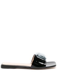 Gianvito Rossi Jaipur leather slides - Schwarz