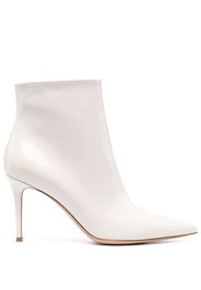 Gianvito Rossi Avril 95mm patent-leather ankle boots - Nude