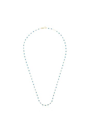 Gigi Clozeau 18kt Gelbgoldhalskette mit Kunstharz-Diamanten - 14 BLUE