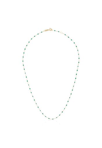 Gigi Clozeau 18kt Gelbgoldhalskette mit Perlen - 35 GREEN