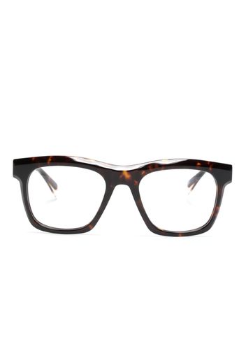 GIGI STUDIOS Verne tortoiseshell square-frame glasses - Braun