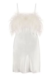 Gilda & Pearl Camisole-Kleid aus Satin - Weiß