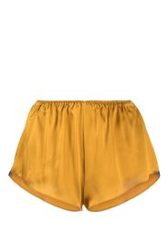 Gilda & Pearl Slim-Fit-Shorts aus Seide - Gold