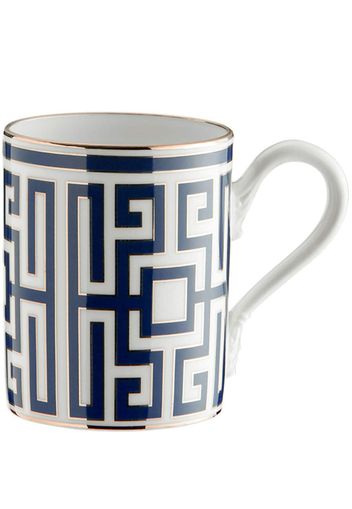 GINORI 1735 Mug Impero Labirinto Zaffiro - Weiß