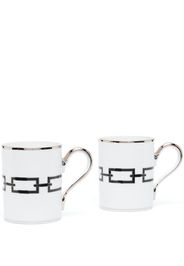 GINORI 1735 Catene porcelain mugs (set of 2) - Weiß