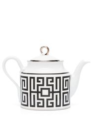 GINORI 1735 Labirinto Nero teapot (15cm) - Weiß