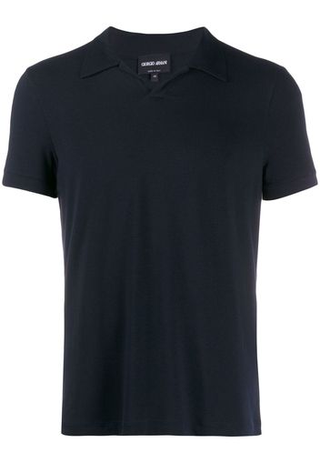 Giorgio Armani Kurzärmeliges Poloshirt - Blau