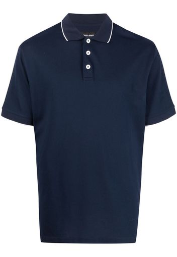 Giorgio Armani Kurzärmeliges Poloshirt - Blau