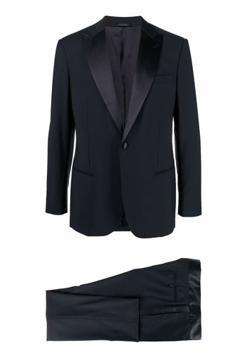 Giorgio Armani single-breasted tailored dinner suit - Blau