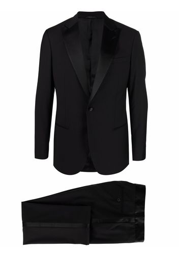Giorgio Armani two-piece silk suit - Schwarz