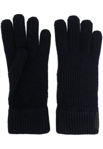 Giorgio Armani cashmere knitted gloves - Blau