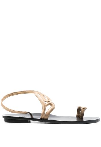 Giorgio Armani wrap-design sandals - Gold