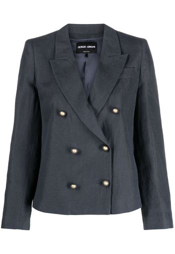 Giorgio Armani Doppelreihiger Blazer - Grau