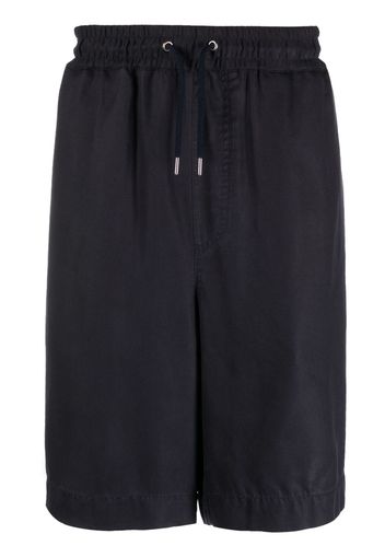 Giorgio Armani drawstring lyocell shorts - Blau